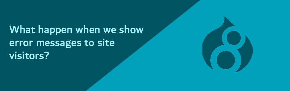 error messages to site visitors